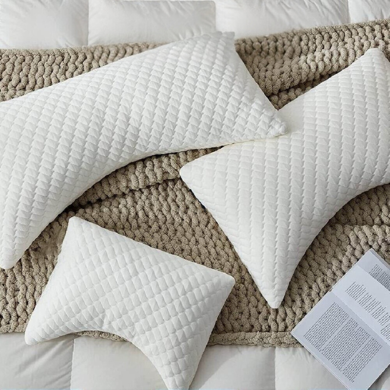 crescent pillow queen size king size travel mini size good for back side stomach sleeper