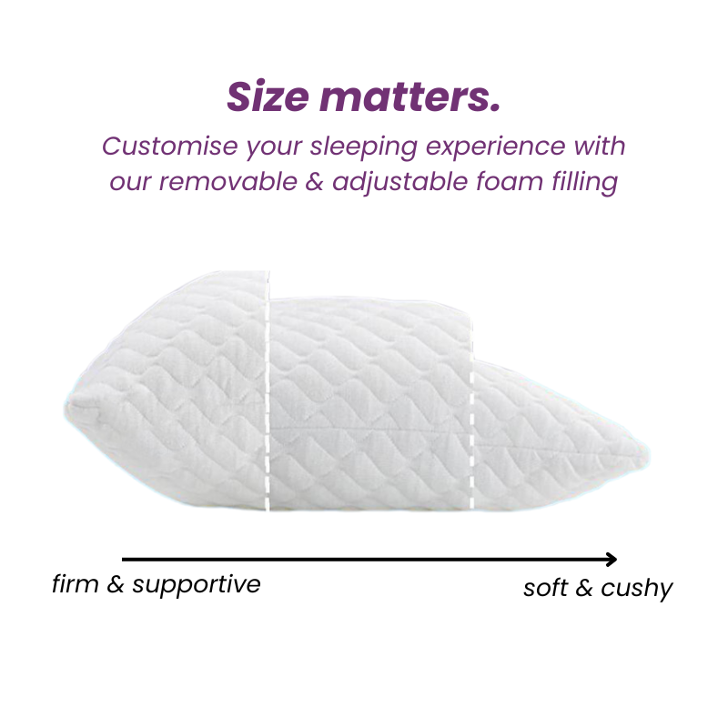 crescent pillow size matters customize size good for back stomach side sleepers