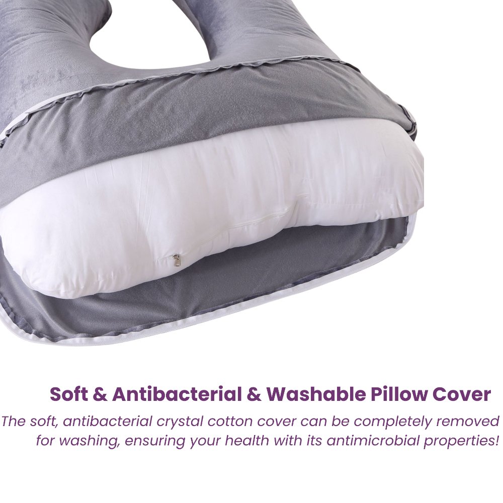 The soft, antibacterial crystal cotton cover can be completely removed for washing, ensuring your health with its antimicrobial properties!