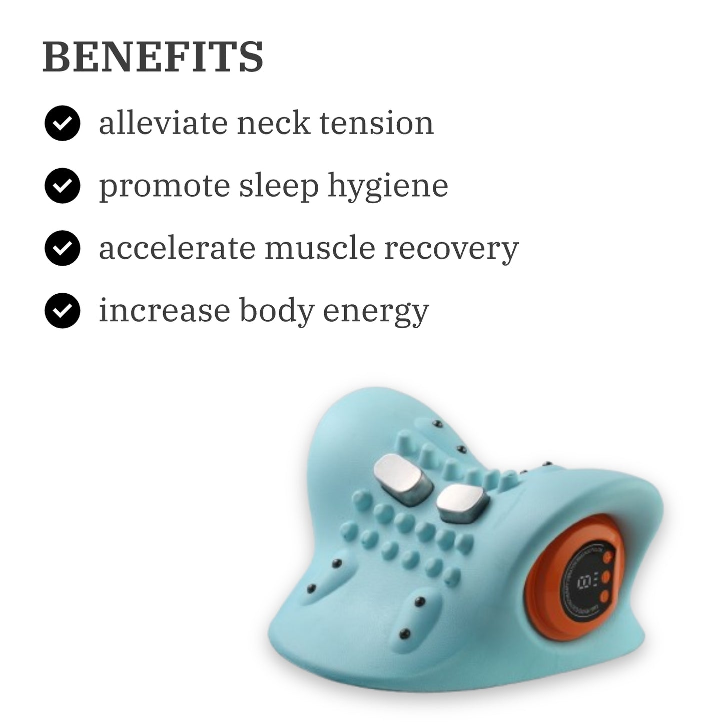 plus and comprehensive benefits of Eileensia Heated Neck Massage Pillow